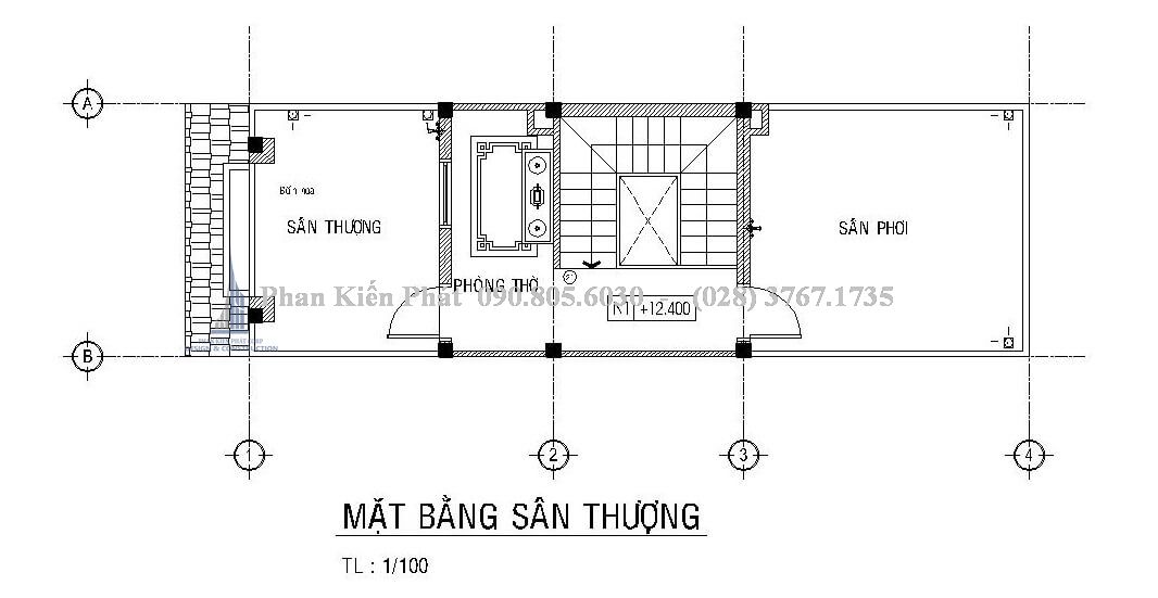 Bo Tri Mat Bang San Thuong Nha Pho 1 Tret 2 Lau San Thuong