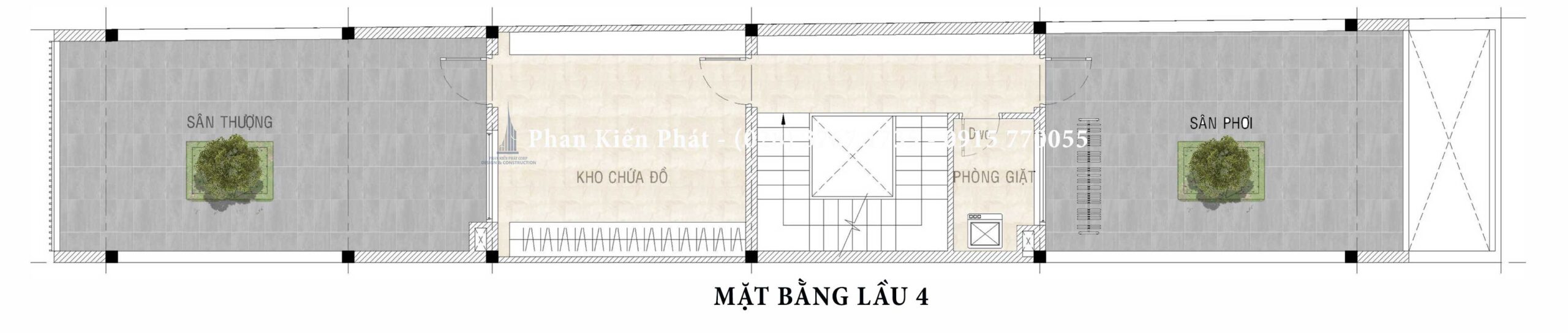 Mat Bang Lau 4 Nha Pho 4 Lau Ket Hop Phong Kham