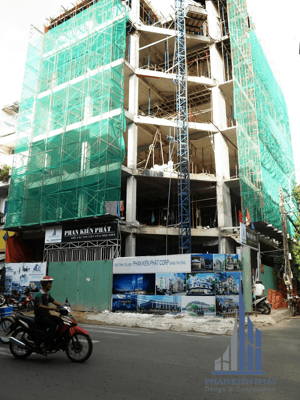Công trình tòa nhà văn phòng 7 tầng 12x16m tại Tân Bình