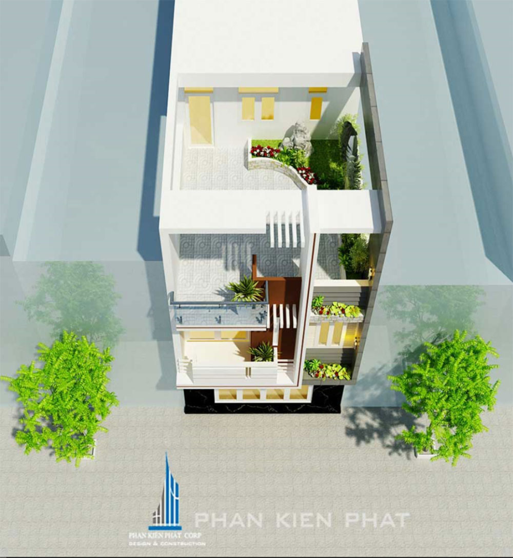 Mẫu thiết kế nhà 3 tầng tại Bình Thuận của chị Bé