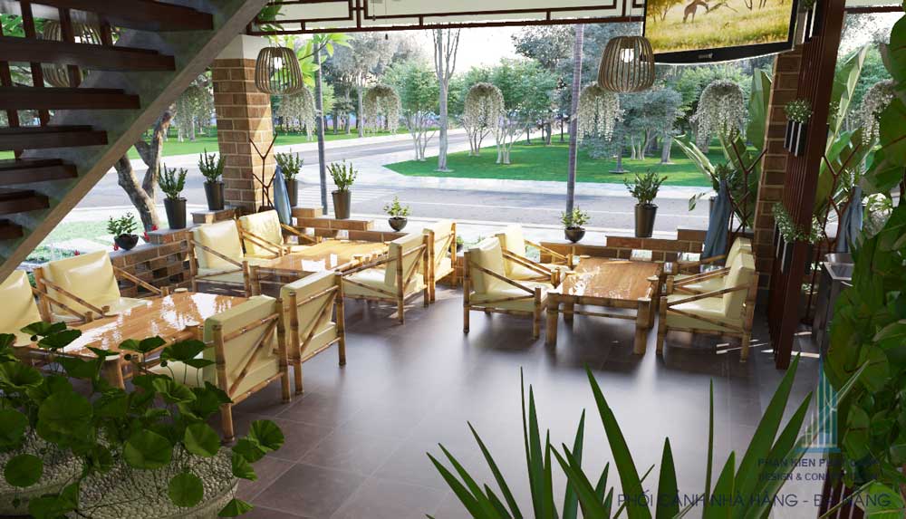 Thiết kế nhà hàng sân vườn đẹp 3 miền Thuần Việt tại Đà Nẵng