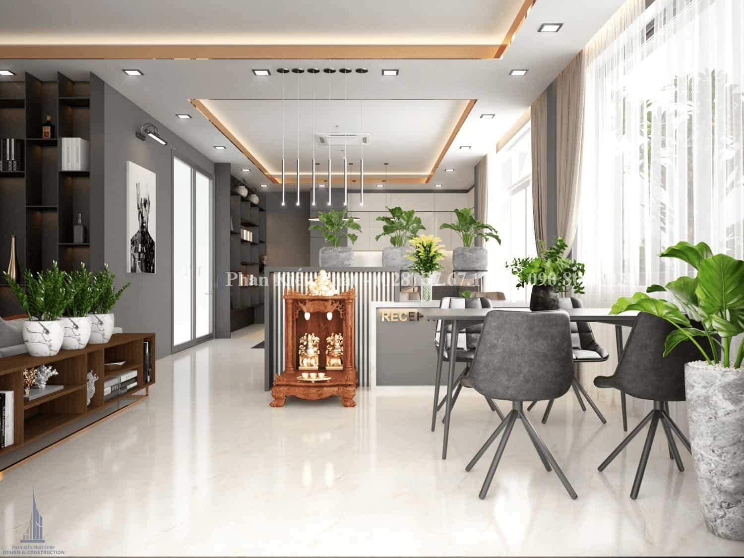 Thiet Ke Noi That Van Phong Quan 12 1- Thiết kế văn phòng đẹp