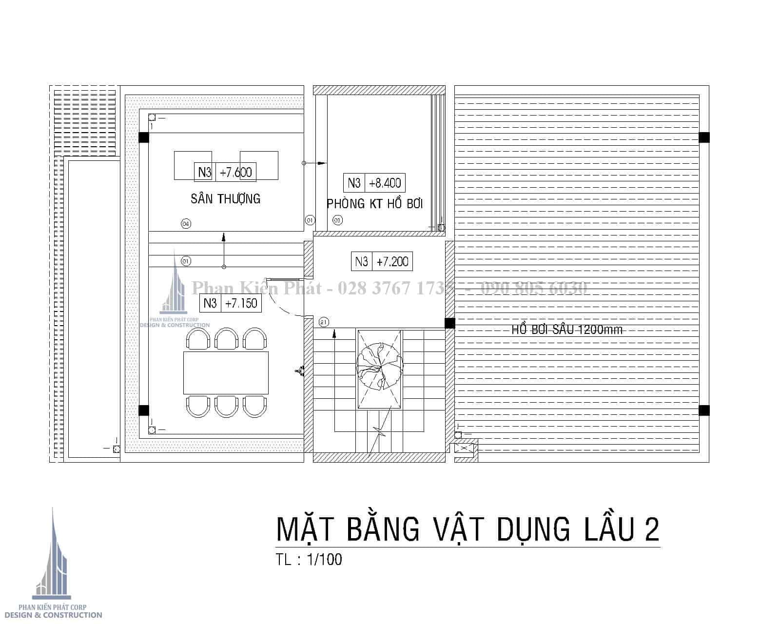 Mat Bang Lau 2 Biet Thu Pho Hien Dai Binh Phuoc Tkxn