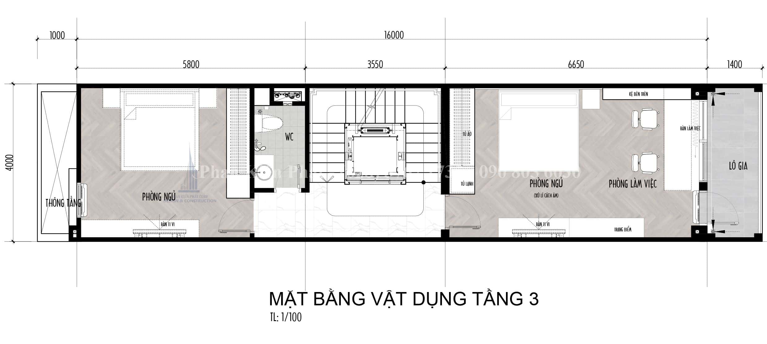 Mat Bang Cong Nang Nha 4x16 M 4 Phong Ngu Hien Dai 4